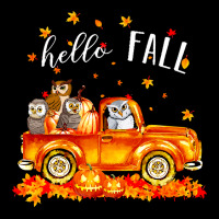 Hello Fall Owls In Car Autunm T  Shirt Owls Hello Fall   Owls In Car P V-neck Tee | Artistshot