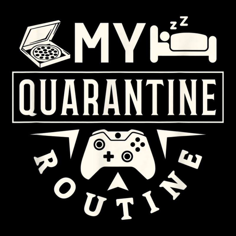 Funny Quarantine Routine Work Sleep Game Gamer Pocket T-Shirt by DAGUILERA | Artistshot