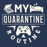 Funny Quarantine Routine Work Sleep Game Gamer Men Denim Jacket | Artistshot