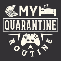 Funny Quarantine Routine Work Sleep Game Gamer Vintage Short | Artistshot