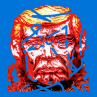 Trump Head Red Haywire Metal Print Vertical | Artistshot