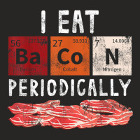 Bacon Periodic Table Funny Food Science Bacon Lover Gift Ladies Fitted T-shirt | Artistshot