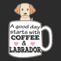 Labrador T Shirta Good Day Starts With Coffee And Labrador, Cute Labra Exclusive T-shirt | Artistshot