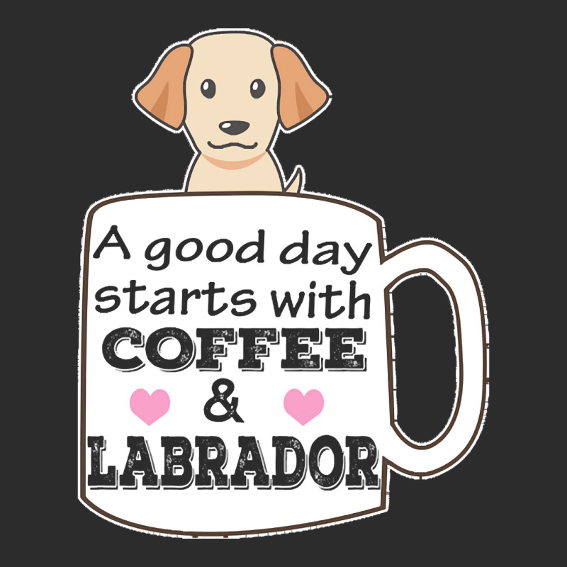 Labrador T Shirta Good Day Starts With Coffee And Labrador, Cute Labra Exclusive T-shirt | Artistshot