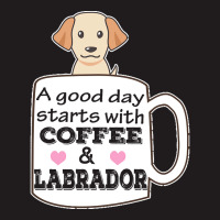 Labrador T Shirta Good Day Starts With Coffee And Labrador, Cute Labra Waist Apron | Artistshot