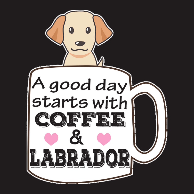 Labrador T Shirta Good Day Starts With Coffee And Labrador, Cute Labra Waist Apron | Artistshot