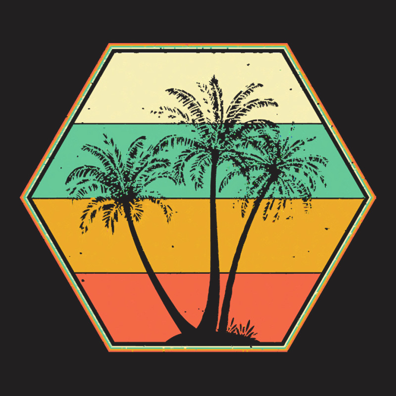 Palm Tree T  Shirt Palm Tree Vintage Retro Style Tropical Beach Themed T-shirt | Artistshot