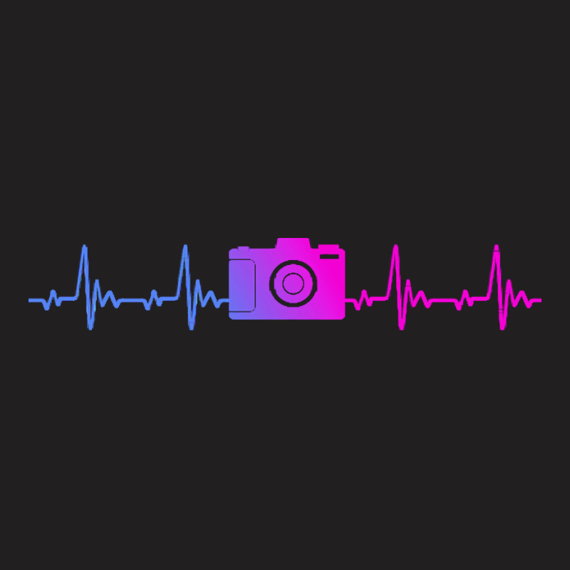 Photographer T  Shirt Camera Photography Heartbeat For Photographers T T-shirt | Artistshot