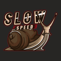 Slow Speed Snail Racer Joke Ladies Fitted T-shirt | Artistshot