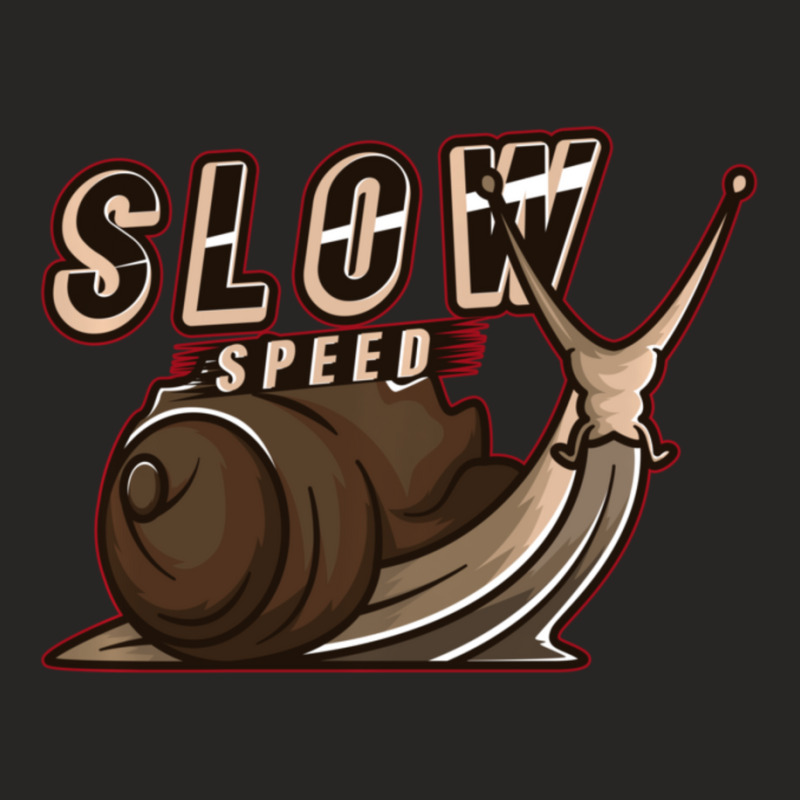 Slow Speed Snail Racer Joke Ladies Fitted T-Shirt by tintruong | Artistshot