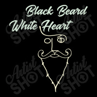 Black Beard White Heart2 Cropped Sweater | Artistshot