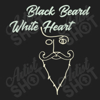 Black Beard White Heart2 Ladies Polo Shirt | Artistshot