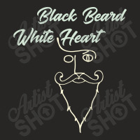 Black Beard White Heart2 Ladies Fitted T-shirt | Artistshot