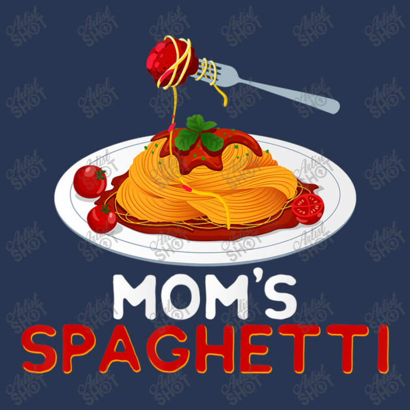 Mom's Spaghetti Food Lover Foodie Loves Pasta Men Denim Jacket by namnguyen | Artistshot