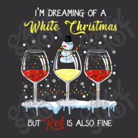 I'm Dreaming Of A White Christmas But Red Is Also Fine Vintage Hoodie | Artistshot