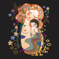 Trending Kokeshis Mother And Child Of Klimt T-shirt | Artistshot