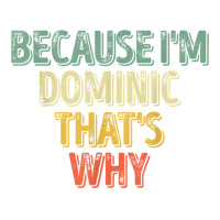 Funny Personalized Name Shirt Because I'm Dominic That's Why T Shirt V-neck Tee | Artistshot