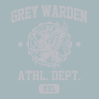 Grey Warden Athletic Department  Dragon Age Gym Shirt Style  Silver Pr Unisex Sherpa-lined Denim Jacket | Artistshot