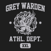 Grey Warden Athletic Department  Dragon Age Gym Shirt Style  Silver Pr Classic T-shirt | Artistshot