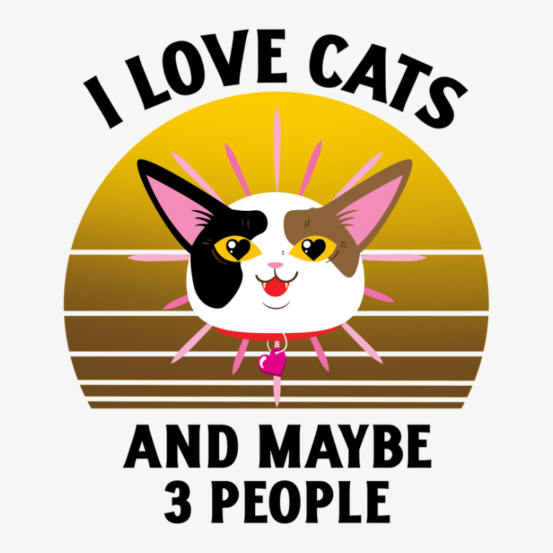 I Love Cats And Maybe 3 People Ladies Fitted T-Shirt by Favorite | Artistshot