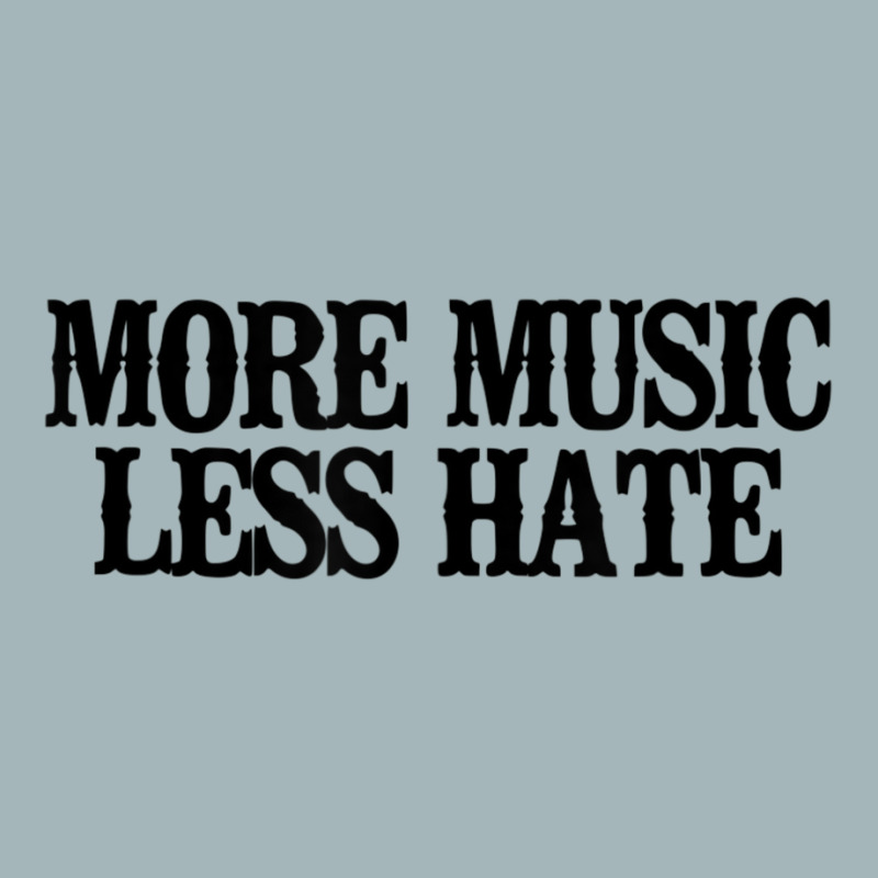 Minimal More Music Less Hate Unisex Sherpa-Lined Denim Jacket by longho | Artistshot