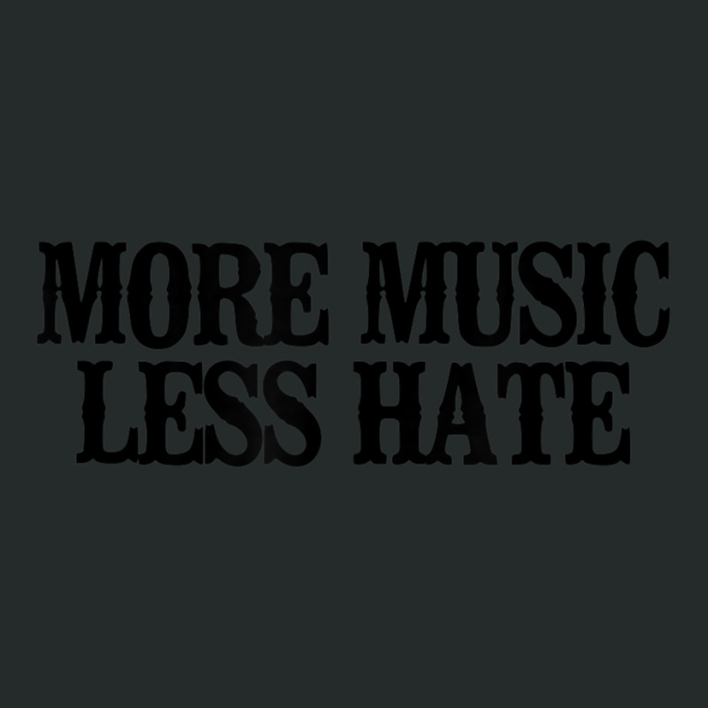 Minimal More Music Less Hate Women's Triblend Scoop T-shirt by longho | Artistshot