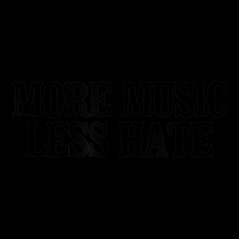 Minimal More Music Less Hate Women's V-Neck T-Shirt by longho | Artistshot