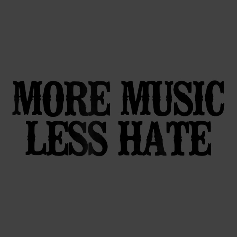 Minimal More Music Less Hate Vintage T-Shirt by longho | Artistshot