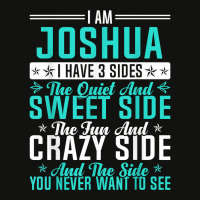 Joshua I Have 3 Sides Funny Name Humor Nickname T Shirt Scorecard Crop Tee | Artistshot