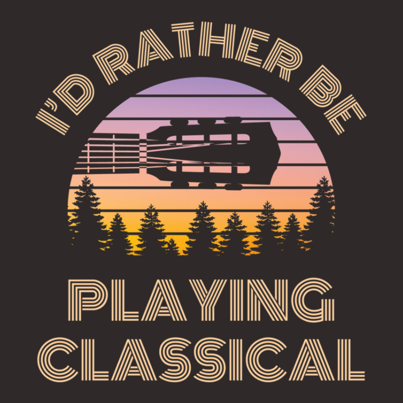 I'd Rather Be Playing Guitar Classical Guitar Headstock Vintage Sunset Racerback Tank by ELIZABETHKARLENEWINCELOWICZ | Artistshot