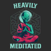 Heavily Meditated Alien Monk Funny Yoga Meditation Exclusive T-shirt | Artistshot