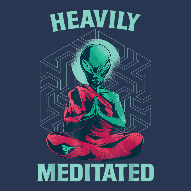 Heavily Meditated Alien Monk Funny Yoga Meditation Men Denim Jacket by DAGUILERA | Artistshot