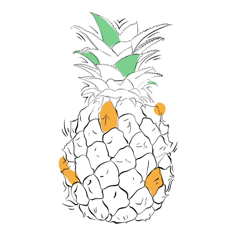 Pineapple Line Art V-Neck Tee by autlu2024 | Artistshot