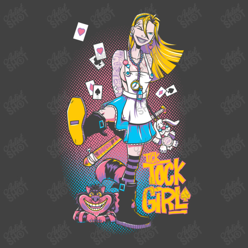 Tick Tock Girl Vintage T-Shirt by kakashop | Artistshot