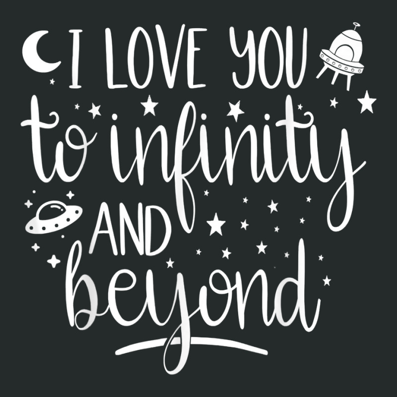 I Love You To Infinity And Beyond Valentine Day Couple Gift T Shirt Women's Triblend Scoop T-shirt by thunmzien | Artistshot