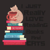 Hot Trend I Just Really Love Reading Books And Cats Racerback Tank | Artistshot