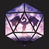 Hot Trend Purple Sky Dragon D20 T-shirt | Artistshot