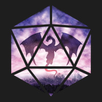 Hot Trend Purple Sky Dragon D20 Classic T-shirt | Artistshot