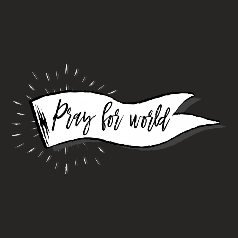 Pray For World For Dark Ladies Fitted T-Shirt by Gurkan | Artistshot