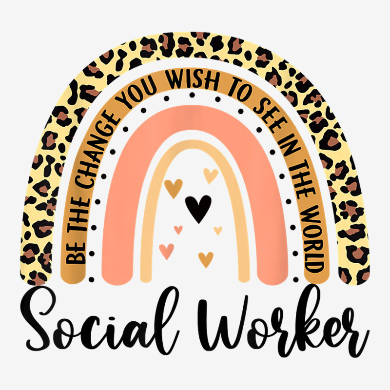 Leopard Rainbow Social Worker Appreciation Social Work Love T Shirt Baby Beanies by kaykemyjoa | Artistshot