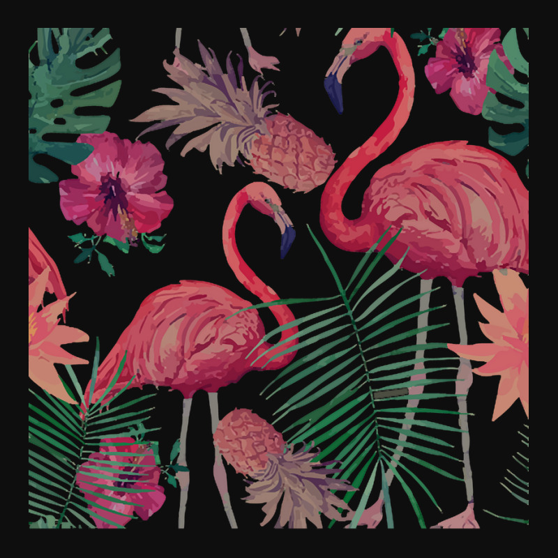 Flamingo T  Shirt Flamingo Pineapple And Tropical Flowers T  Shirt Crop Top by marisadenesik663 | Artistshot