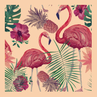 Flamingo T  Shirt Flamingo Pineapple And Tropical Flowers T  Shirt Cropped Hoodie | Artistshot