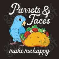 Parrots & Tacos I Kawaii Food I Blue Parrotlet Tank Top | Artistshot