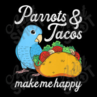 Parrots & Tacos I Kawaii Food I Blue Parrotlet Zipper Hoodie | Artistshot