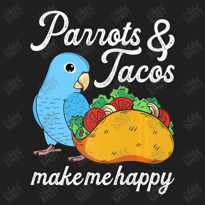 Parrots & Tacos I Kawaii Food I Blue Parrotlet Classic T-shirt by namnguyen | Artistshot