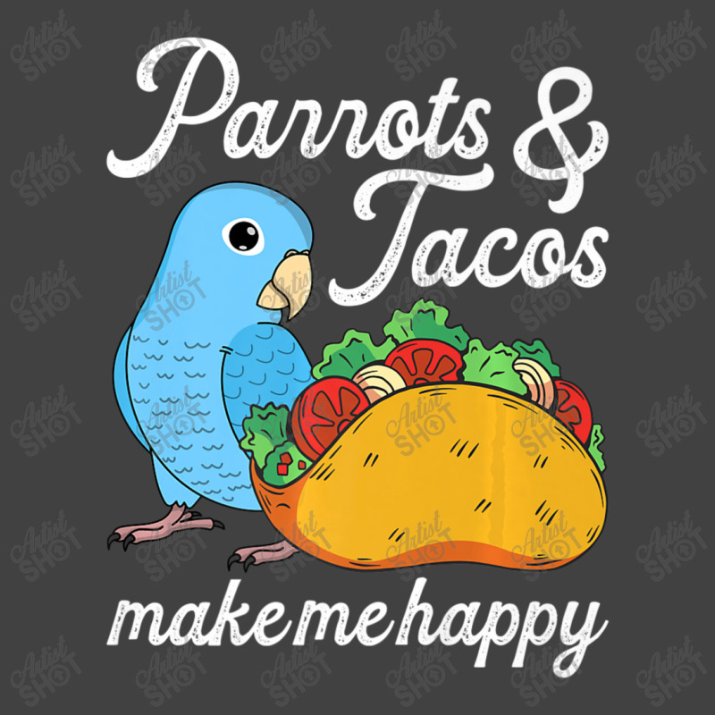 Parrots & Tacos I Kawaii Food I Blue Parrotlet Vintage T-Shirt by namnguyen | Artistshot