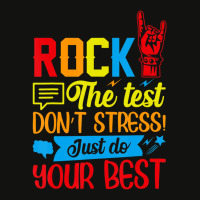 Trending Rock The Test Don't Stress Just Do Your Best Scorecard Crop Tee | Artistshot