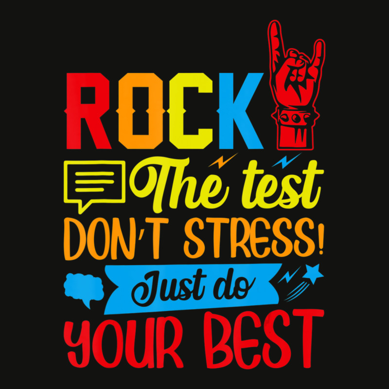 Trending Rock The Test Don't Stress Just Do Your Best Scorecard Crop Tee by behindcedar22 | Artistshot