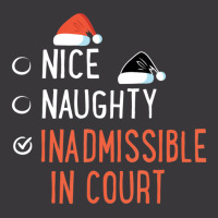 Nice Naughty Inadmissible In Court Santa List Christmas Joke Ladies Curvy T-shirt | Artistshot