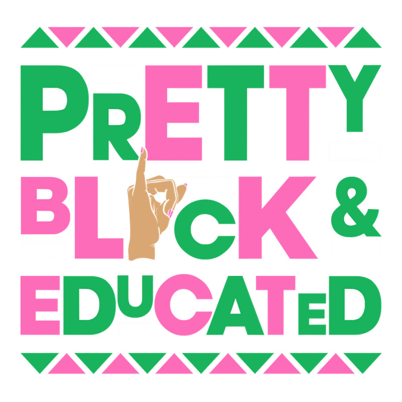 J15 Founder's Day Aka Women Pretty Black Educated Hand Sign Sweatshirt Baby Tee | Artistshot